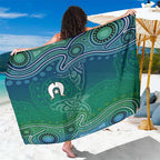 Torres Strait Islands Sarong Shark Indigenous Australian Tribal Dot Art