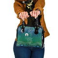 Torres Strait Islands Shoulder Handbag Shark Indigenous Australian Tribal Dot Art