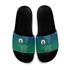 Torres Strait Islands Slide Sandals Shark Indigenous Australian Tribal Dot Art