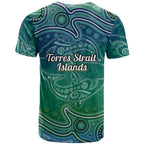 Torres Strait Islands T Shirt Shark Indigenous Australian Tribal Dot Art
