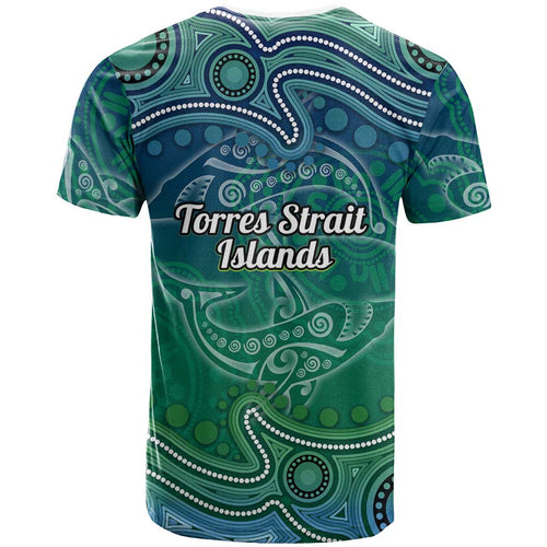Torres Strait Islands T Shirt Shark Indigenous Australian Tribal Dot Art