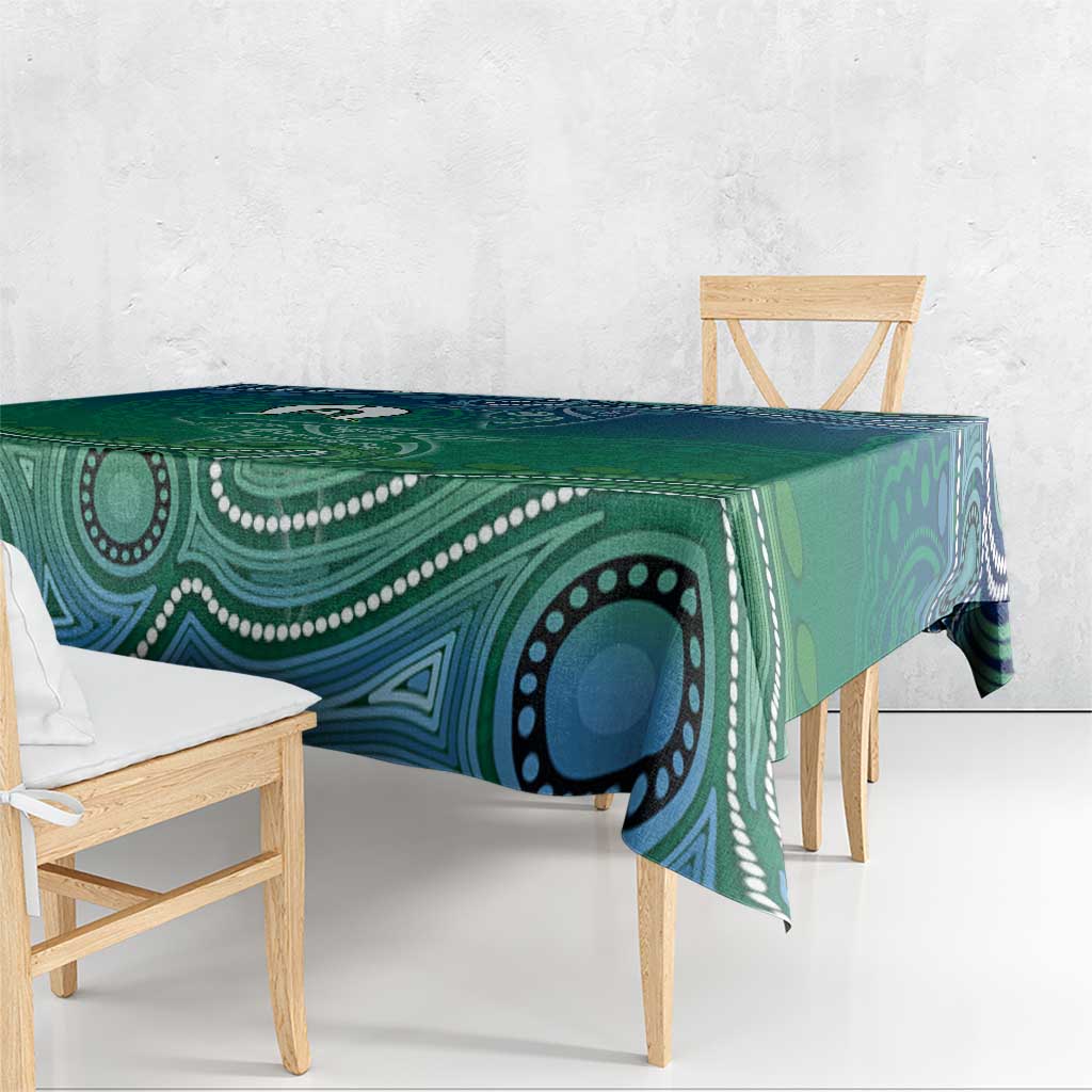 Torres Strait Islands Tablecloth Shark Indigenous Australian Tribal Dot Art