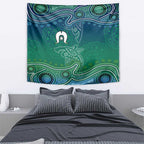 Torres Strait Islands Tapestry Shark Indigenous Australian Tribal Dot Art