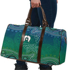 Torres Strait Islands Travel Bag Shark Indigenous Australian Tribal Dot Art
