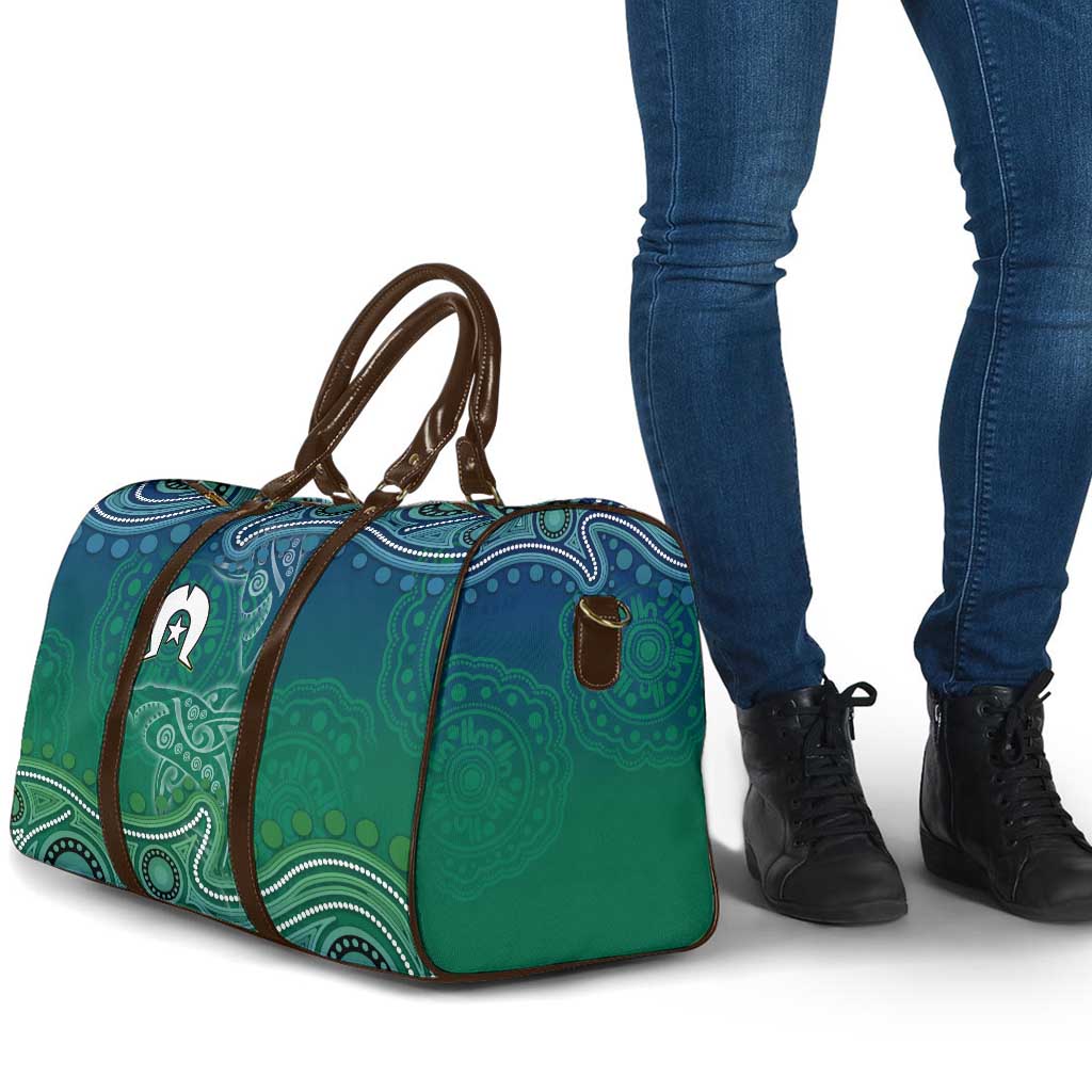 Torres Strait Islands Travel Bag Shark Indigenous Australian Tribal Dot Art