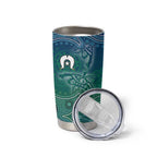 Torres Strait Islands Tumbler Cup Shark Indigenous Australian Tribal Dot Art