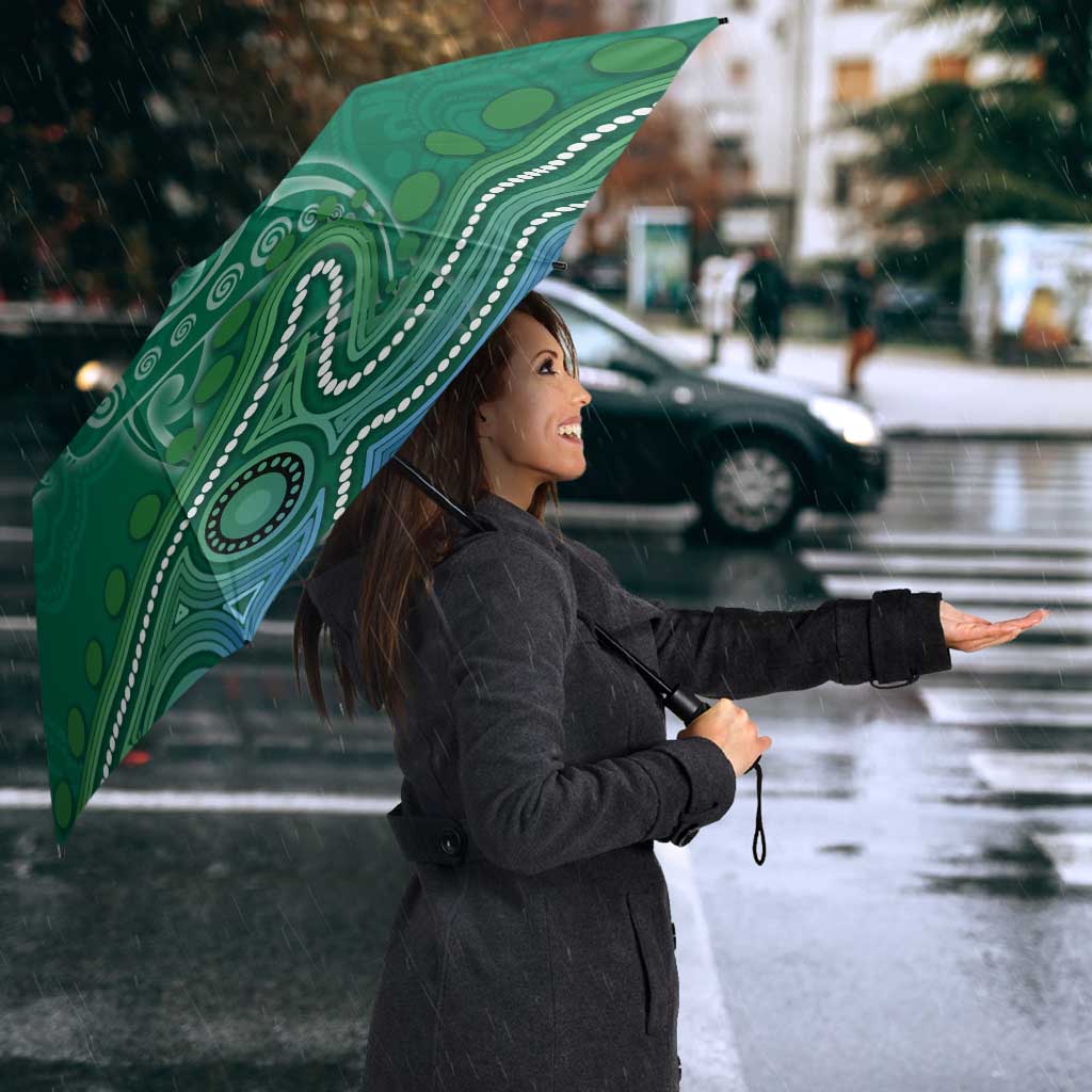 Torres Strait Islands Umbrella Shark Indigenous Australian Tribal Dot Art