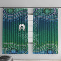 Torres Strait Islands Window Curtain Shark Indigenous Australian Tribal Dot Art