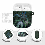 Torres Strait Islands AirPods Case Indigenous Australian Marine Tribal Dot Art