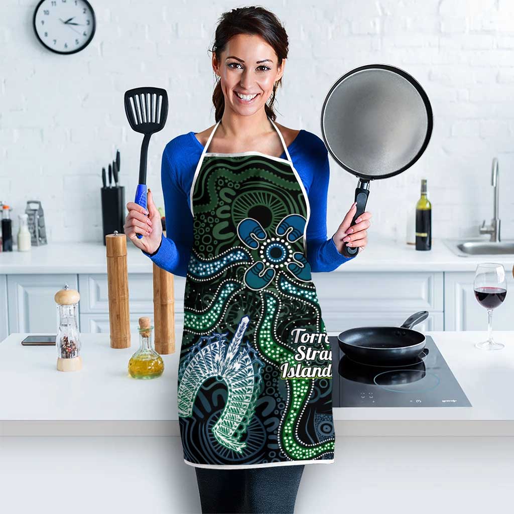 Torres Strait Islands Apron Indigenous Australian Marine Tribal Dot Art