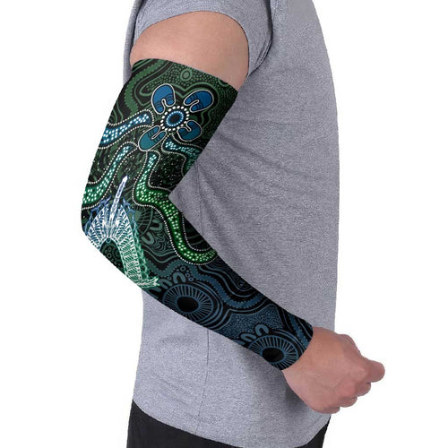 Torres Strait Islands Arm Sleeves Indigenous Australian Marine Tribal Dot Art