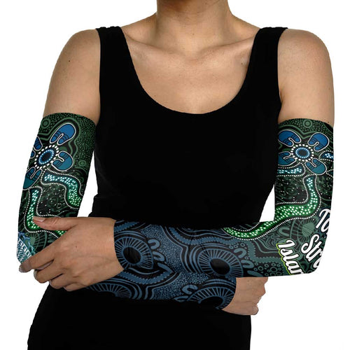 Torres Strait Islands Arm Sleeves Indigenous Australian Marine Tribal Dot Art
