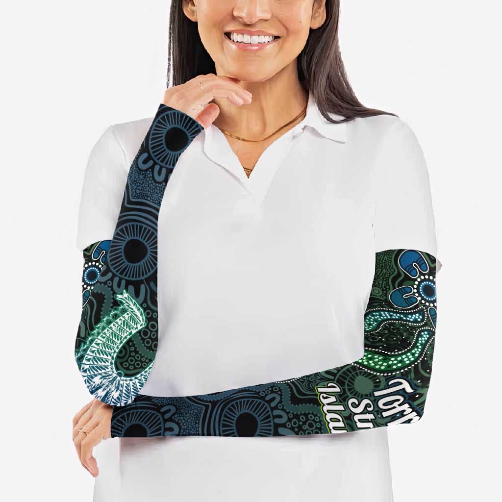 Torres Strait Islands Arm Sleeves Indigenous Australian Marine Tribal Dot Art