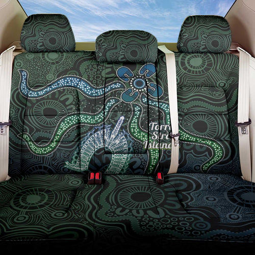 Torres Strait Islands Back Car Seat Cover Indigenous Australian Marine Tribal Dot Art