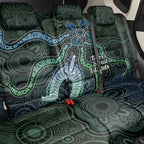Torres Strait Islands Back Car Seat Cover Indigenous Australian Marine Tribal Dot Art