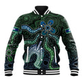 Torres Strait Islands Baseball Jacket Indigenous Australian Marine Tribal Dot Art