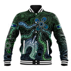 Torres Strait Islands Baseball Jacket Indigenous Australian Marine Tribal Dot Art