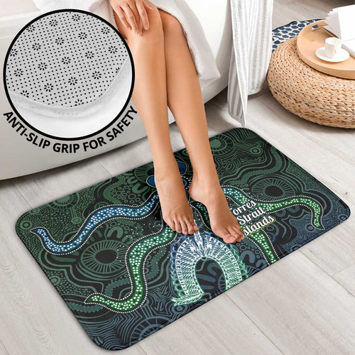 Torres Strait Islands Bathroom Set Indigenous Australian Marine Tribal Dot Art