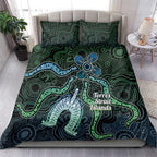 Torres Strait Islands Bedding Set Indigenous Australian Marine Tribal Dot Art