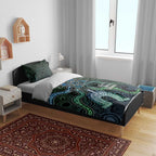 Torres Strait Islands Bedding Set Indigenous Australian Marine Tribal Dot Art