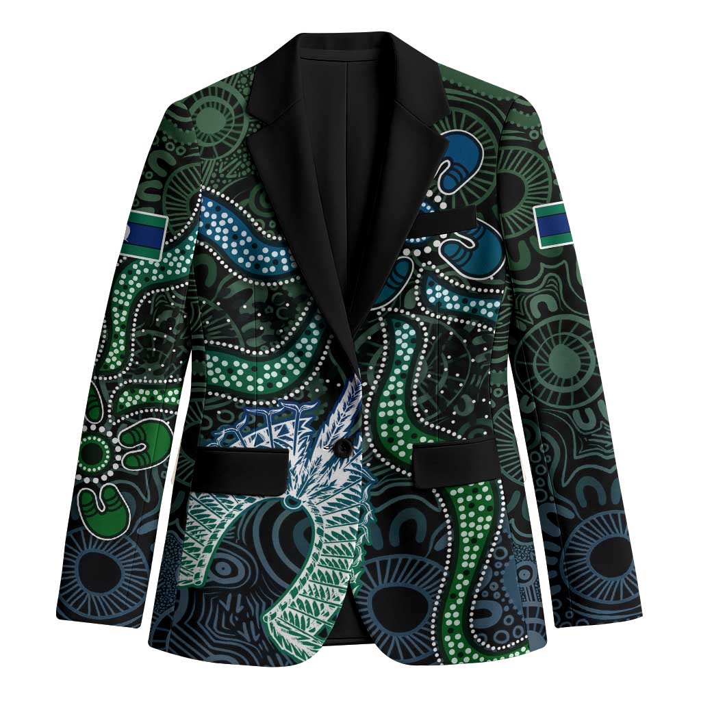 Torres Strait Islands Blazer Indigenous Australian Marine Tribal Dot Art