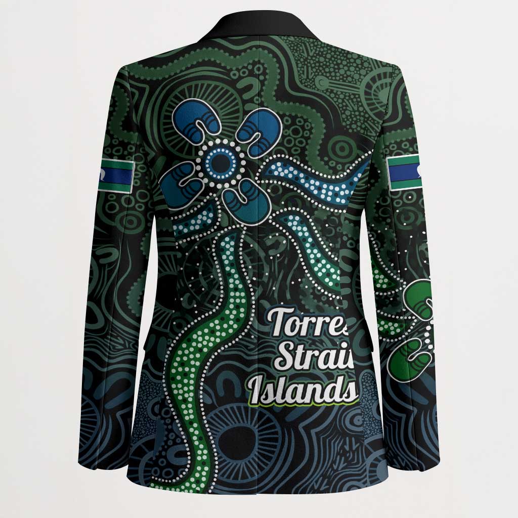 Torres Strait Islands Blazer Indigenous Australian Marine Tribal Dot Art