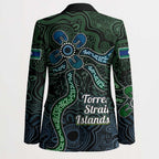 Torres Strait Islands Blazer Indigenous Australian Marine Tribal Dot Art
