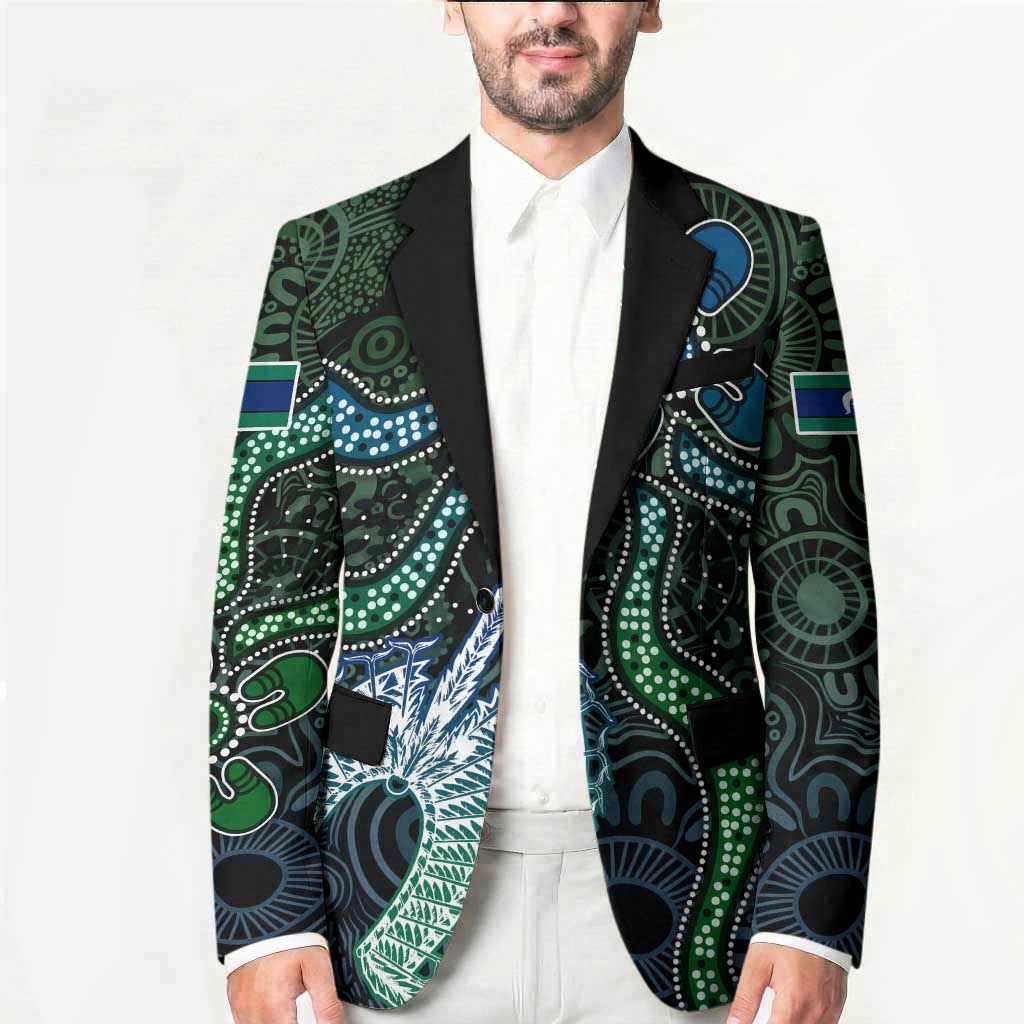 Torres Strait Islands Blazer Indigenous Australian Marine Tribal Dot Art