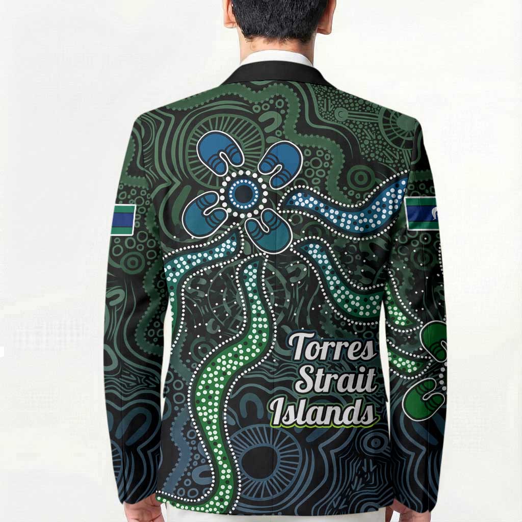 Torres Strait Islands Blazer Indigenous Australian Marine Tribal Dot Art