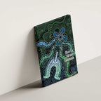 Torres Strait Islands Canvas Wall Art Indigenous Australian Marine Tribal Dot Art