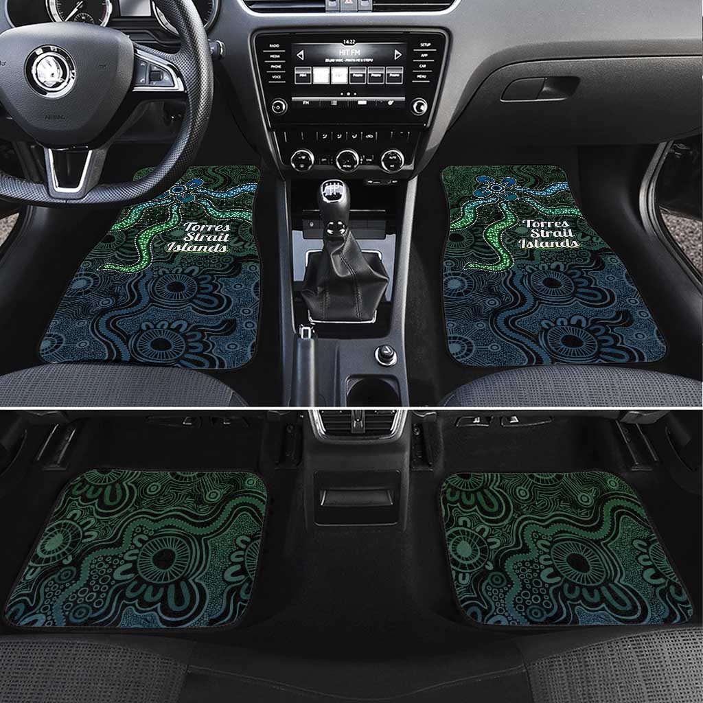 Torres Strait Islands Car Mats Indigenous Australian Marine Tribal Dot Art