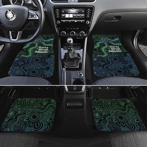 Torres Strait Islands Car Mats Indigenous Australian Marine Tribal Dot Art