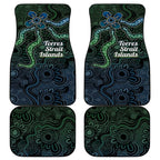 Torres Strait Islands Car Mats Indigenous Australian Marine Tribal Dot Art