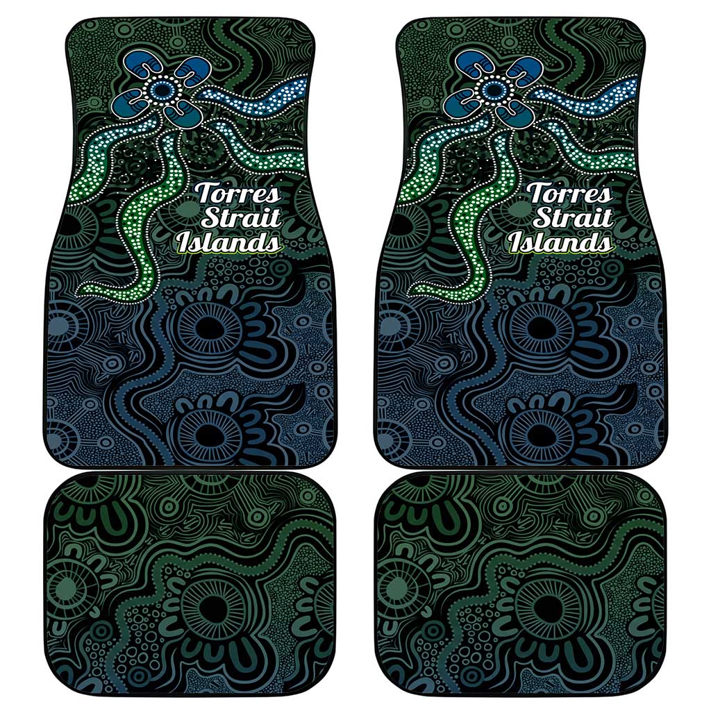 Torres Strait Islands Car Mats Indigenous Australian Marine Tribal Dot Art
