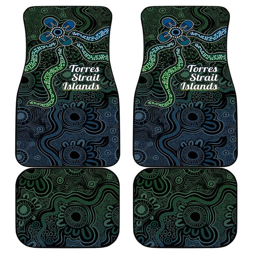 Torres Strait Islands Car Mats Indigenous Australian Marine Tribal Dot Art