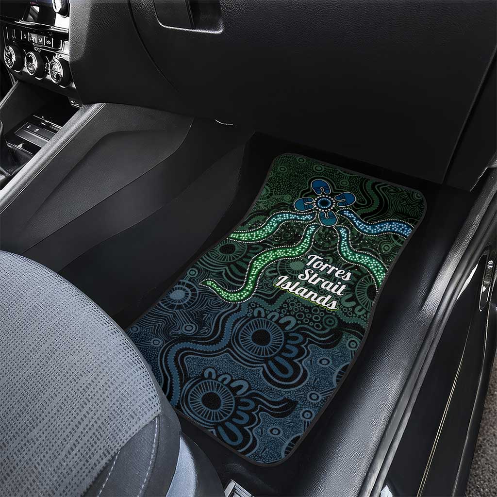 Torres Strait Islands Car Mats Indigenous Australian Marine Tribal Dot Art