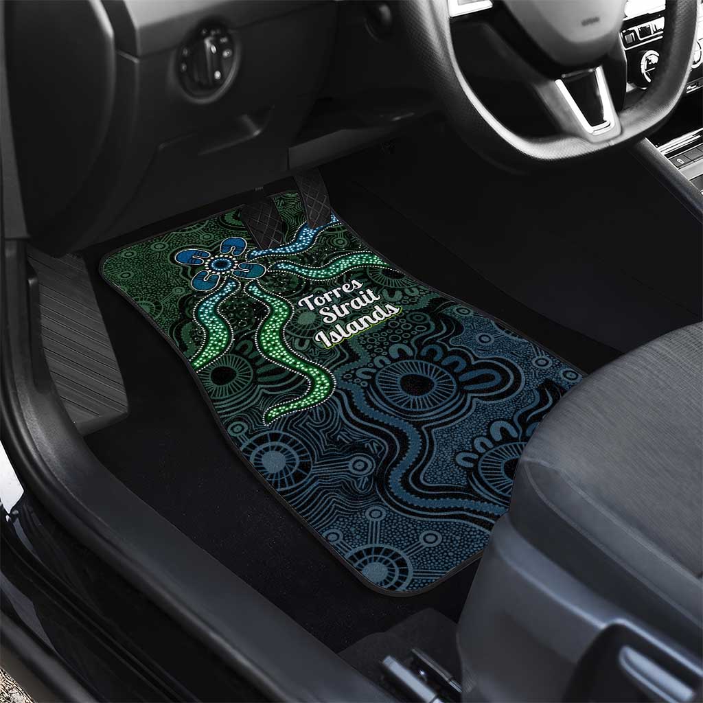 Torres Strait Islands Car Mats Indigenous Australian Marine Tribal Dot Art