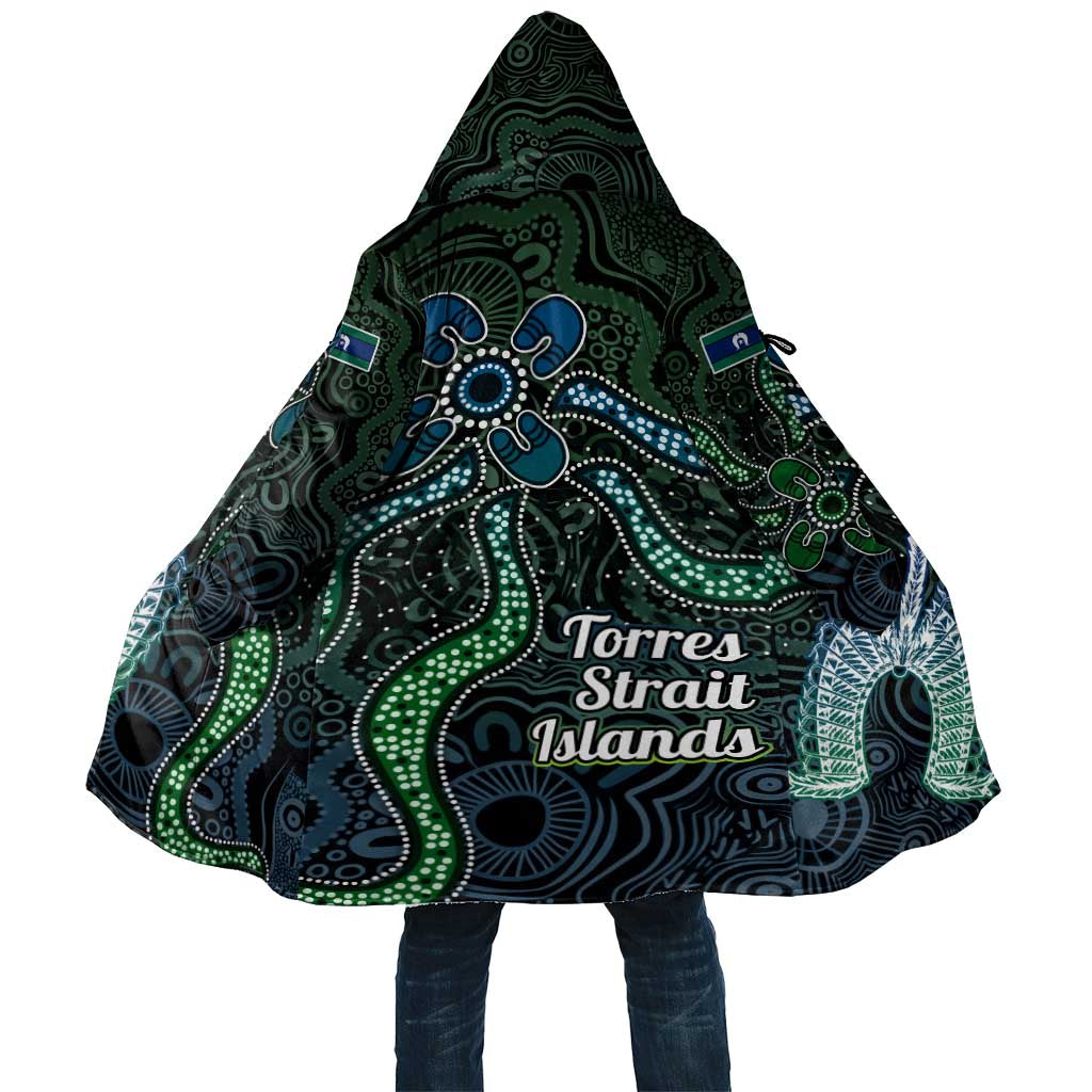 Torres Strait Islands Cloak Indigenous Australian Marine Tribal Dot Art