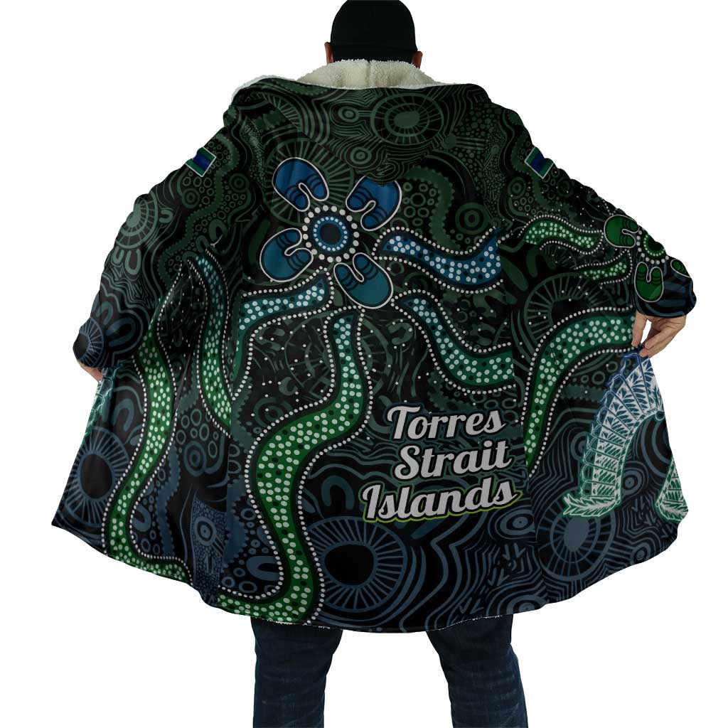 Torres Strait Islands Cloak Indigenous Australian Marine Tribal Dot Art
