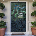 Torres Strait Islands Door Cover Indigenous Australian Marine Tribal Dot Art