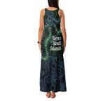 Torres Strait Islands Family Matching Tank Maxi Dress and Hawaiian Shirt Indigenous Australian Marine Tribal Dot Art