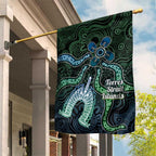 Torres Strait Islands Garden Flag Indigenous Australian Marine Tribal Dot Art