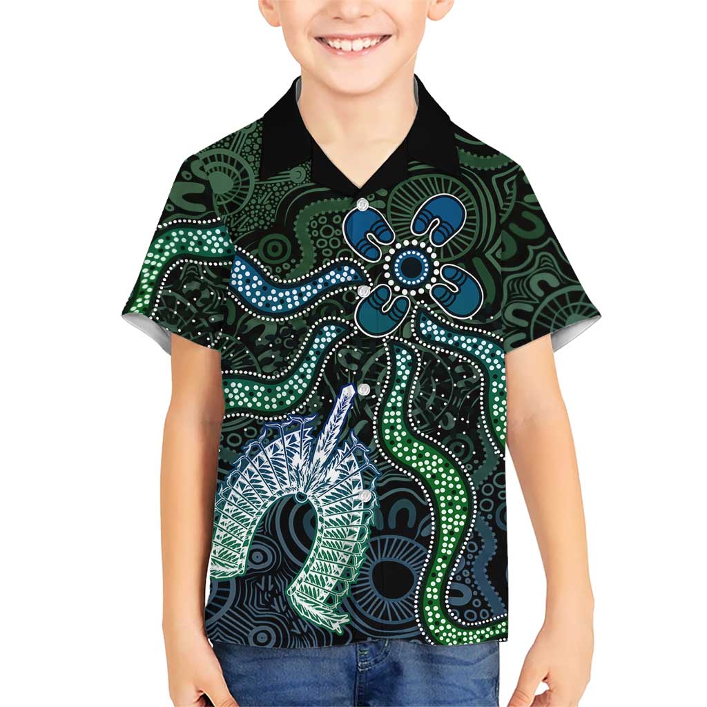 Torres Strait Islands Hawaiian Shirt Indigenous Australian Marine Tribal Dot Art