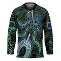Torres Strait Islands Hockey Jersey Indigenous Australian Marine Tribal Dot Art