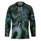 Torres Strait Islands Hockey Jersey Indigenous Australian Marine Tribal Dot Art
