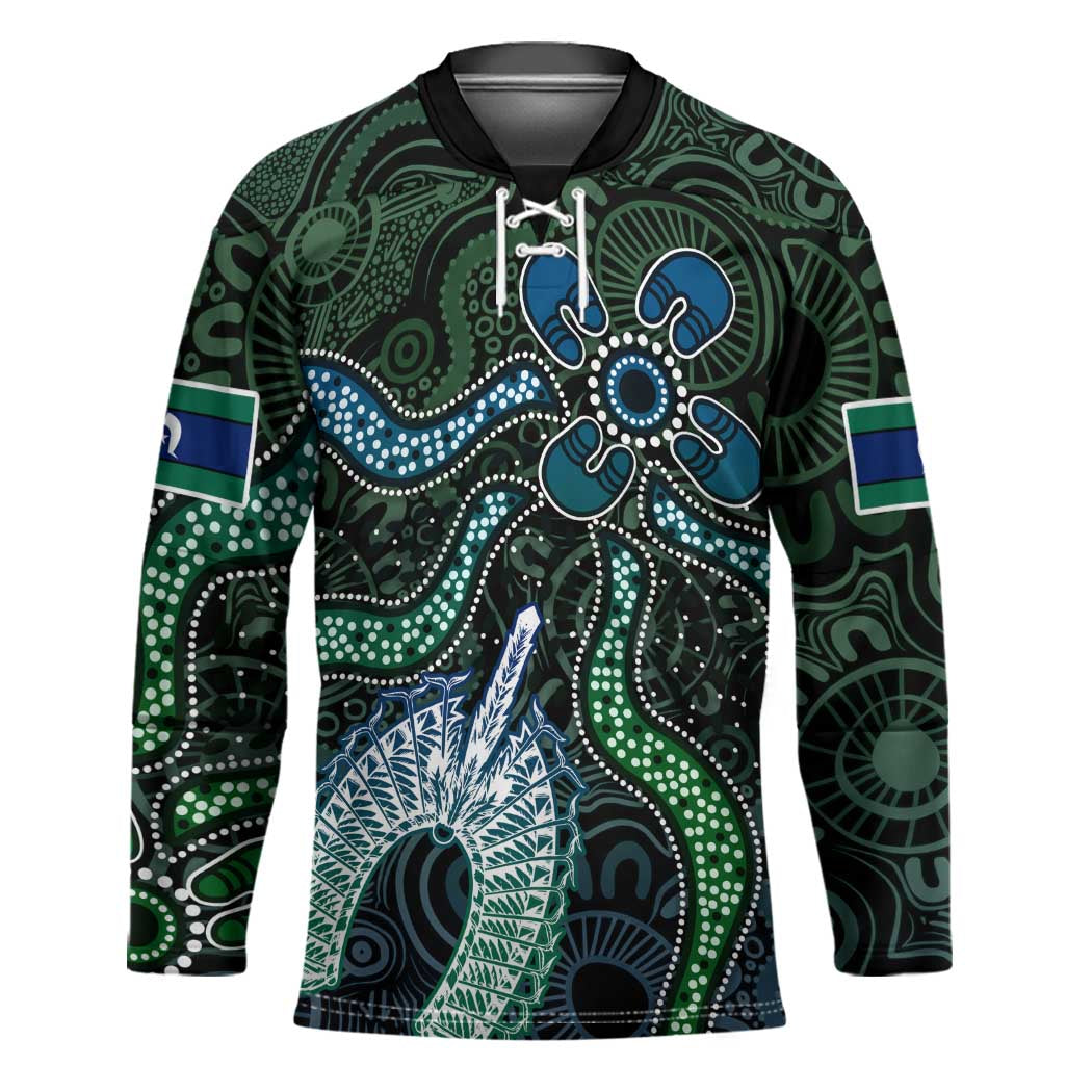 Torres Strait Islands Hockey Jersey Indigenous Australian Marine Tribal Dot Art
