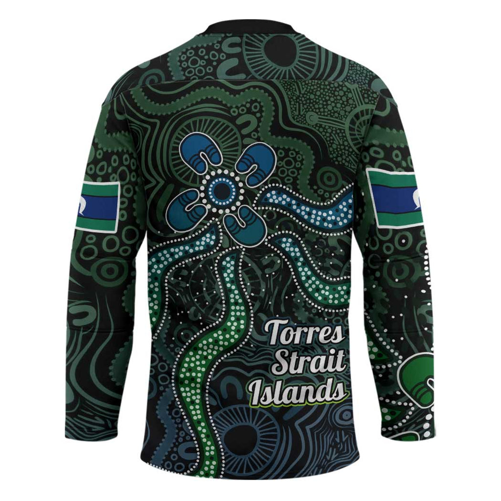 Torres Strait Islands Hockey Jersey Indigenous Australian Marine Tribal Dot Art