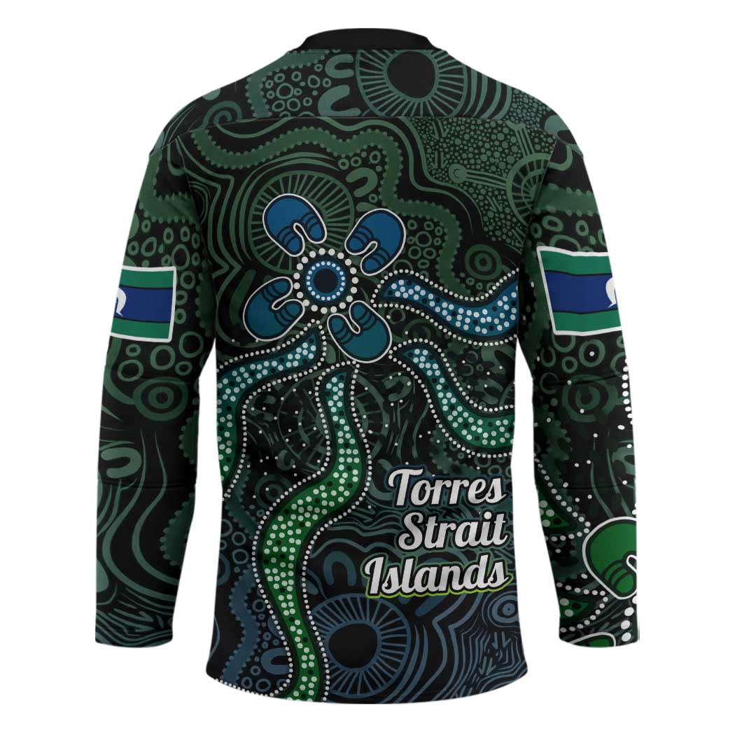 Torres Strait Islands Hockey Jersey Indigenous Australian Marine Tribal Dot Art