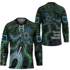 Torres Strait Islands Hockey Jersey Indigenous Australian Marine Tribal Dot Art
