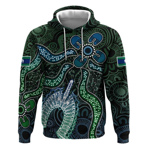 Torres Strait Islands Hoodie Indigenous Australian Marine Tribal Dot Art